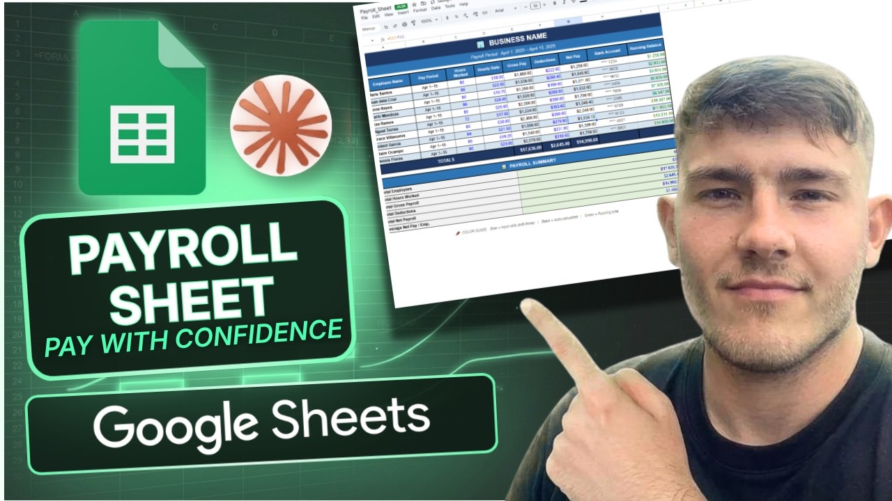 How to Make a Payroll Sheet in Google Sheets with Claude AI (Step-by-Step!) (2026)