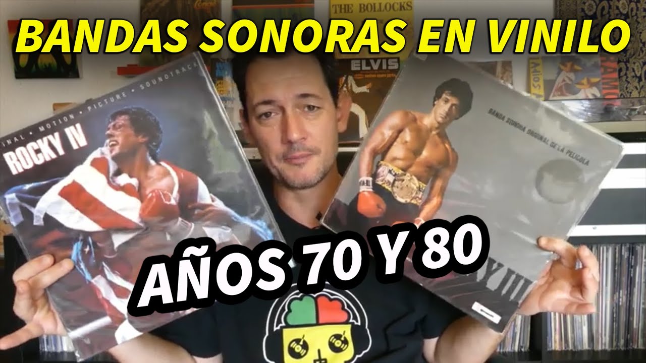 Bandas sonoras de películas de los años 70 y 80. Colección de discos de vinilo.