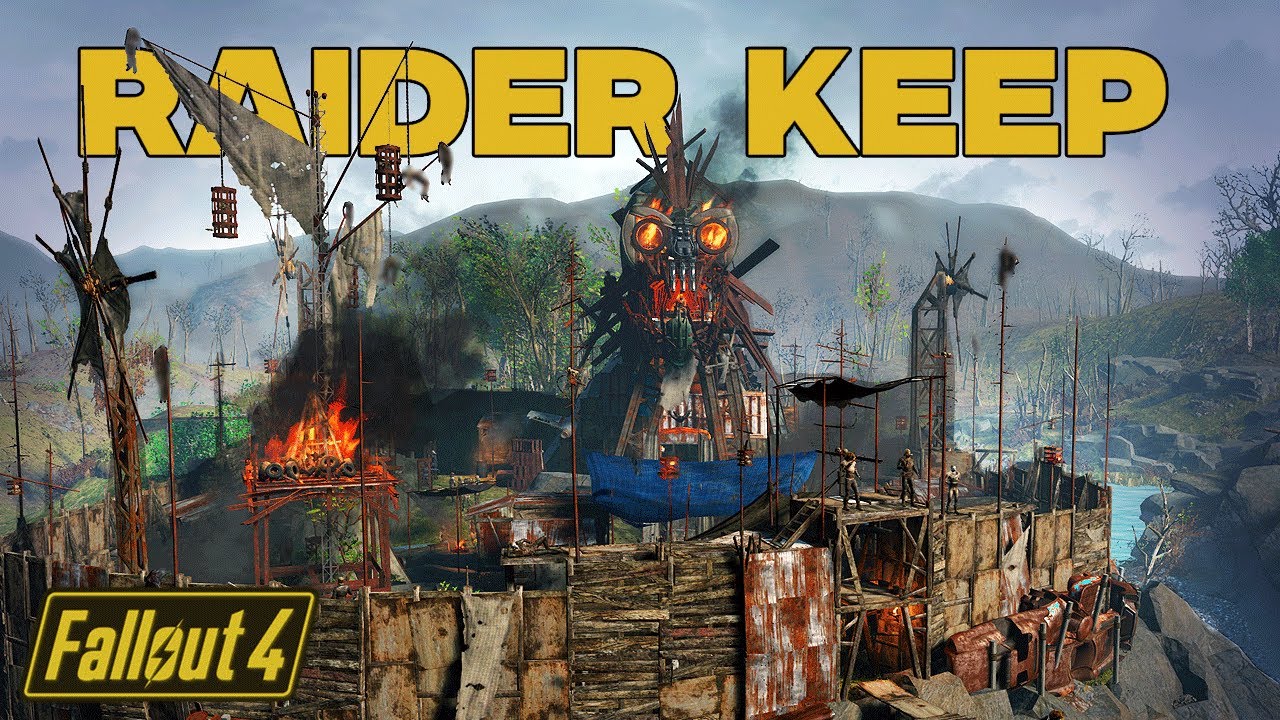 Создание самой ужасающей крепости рейдеров в Fallout 4 🔥💀