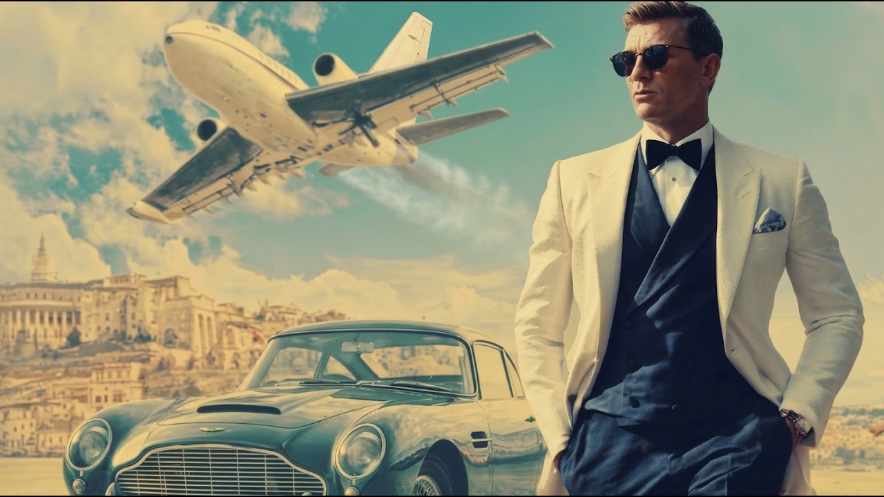 Vintage Spy Thriller Jazz | Tuxedo & Jet Set Playlist in Montecalro