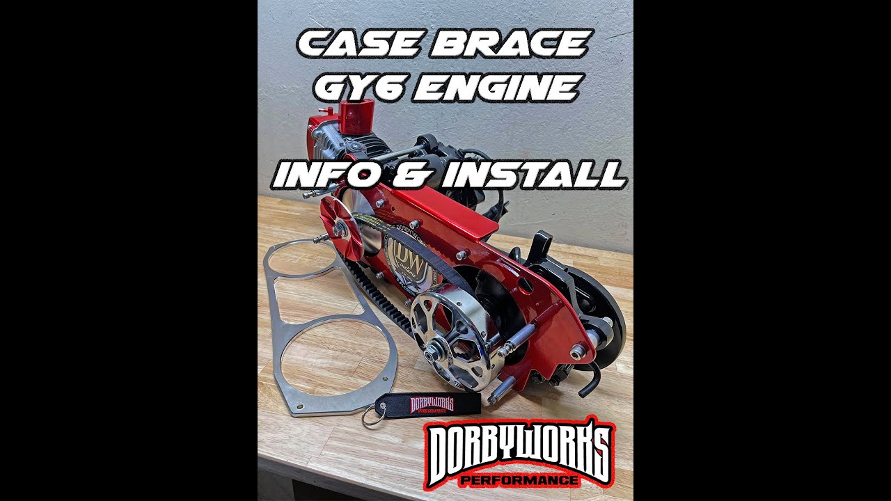 Honda Ruckus MUST HAVE!  GY6 casebrace info & install Dorbyworks Customs