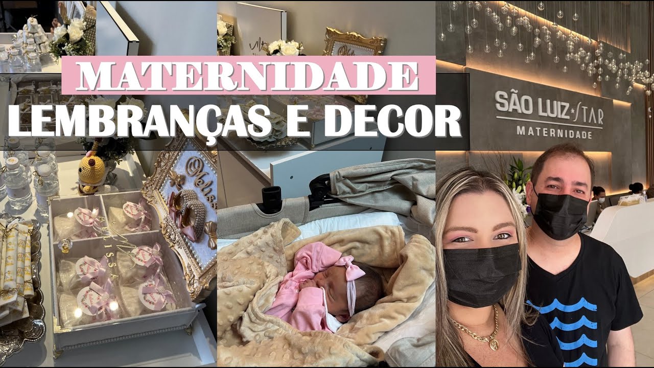 LEMBRANÇAS E DECOR DA MATERNIDADE DA MEL | Vlog 24