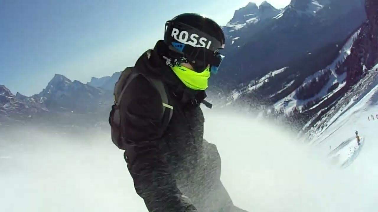 Cortina d'Ampezzo Dolomites italy Snowboarding
