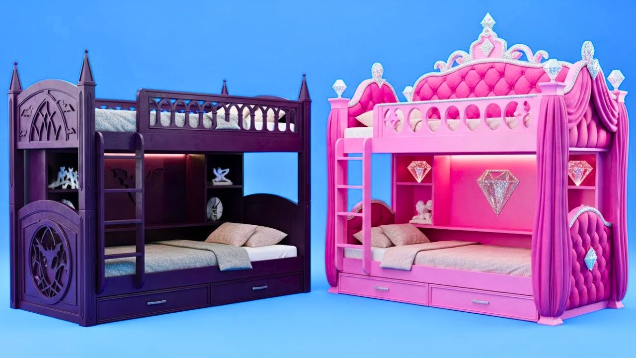 Розовое против готического преображения комнаты ✨ Как сделать вашу спальню уютной