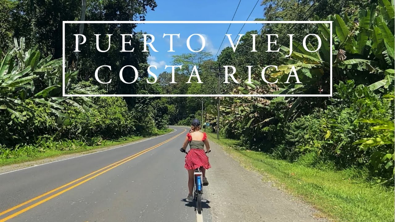 PUERTO VIEJO BIKE RIDE TO PRIVATE WATERFALL | COSTA RICA 🇨🇷