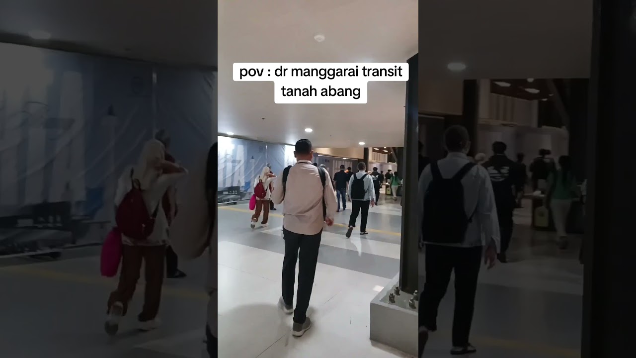 transit manggarai ke tanah abang #commuterline #kereta #anakkereta