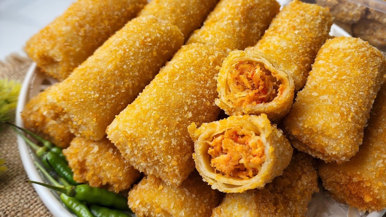 Resep RISOL AYAM SUWIR PEDAS Enak Banget | Kulit Risol Lentur Lembut Ga Mudah Sobek