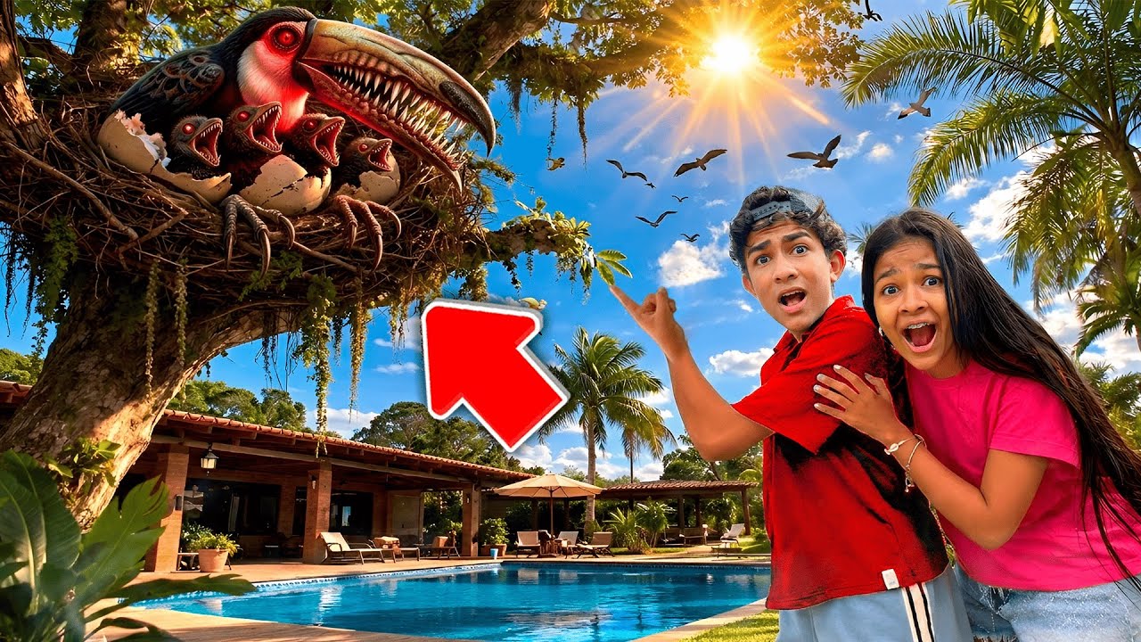 O TUCANO SELVAGEM TEM FILHOTES NO RANCHO?😬 vamos cuidar deles?!