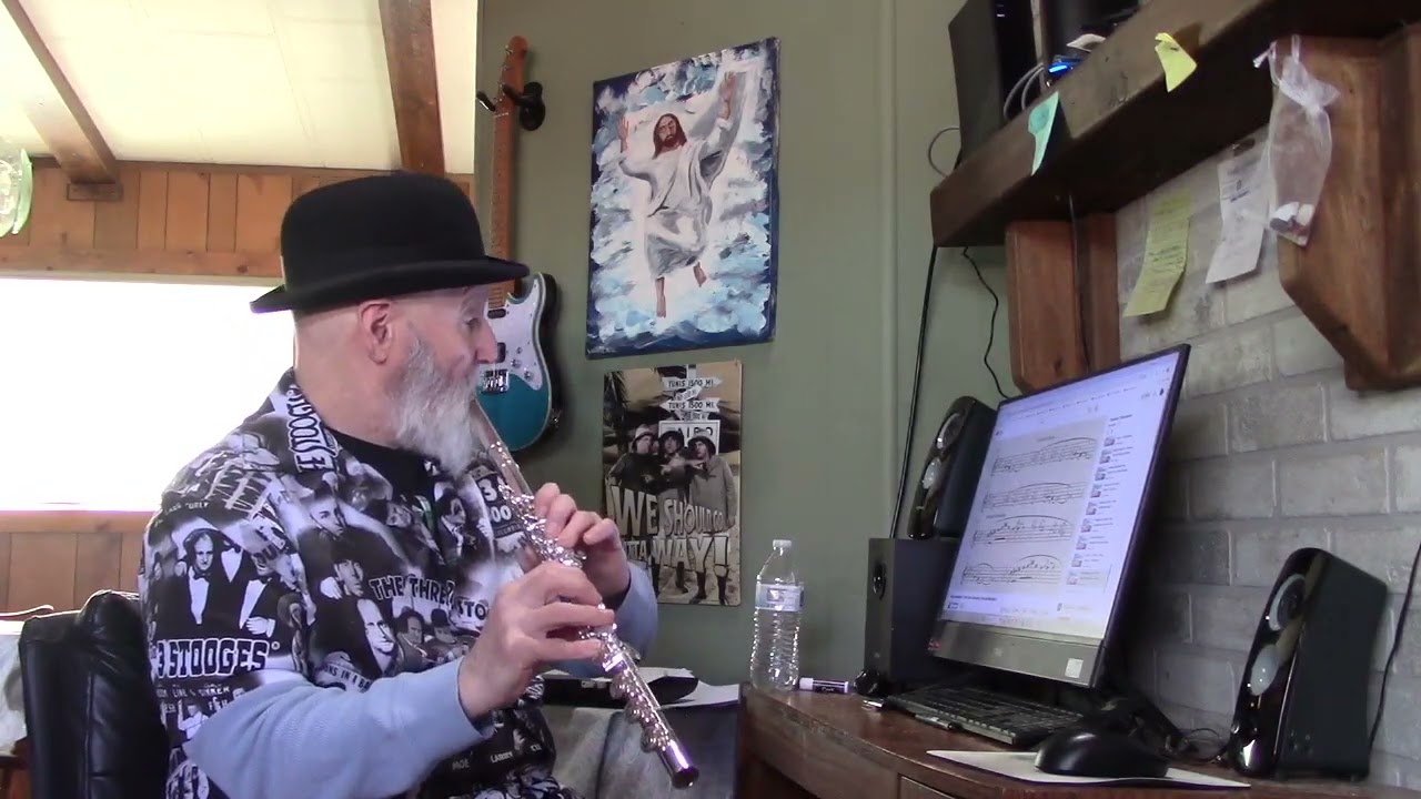 Gnossienne number 1,  Erik Satie, Trevor James fanfare flute, John Xavier