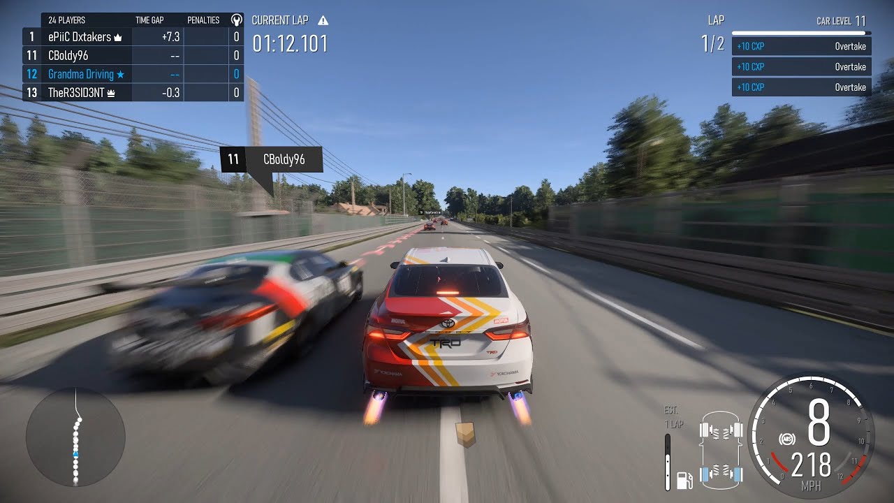 11000rpm Twin-Turbo V8 Toyota Camry Reaching 220mph at Le Mans! (Forza Motorsport)
