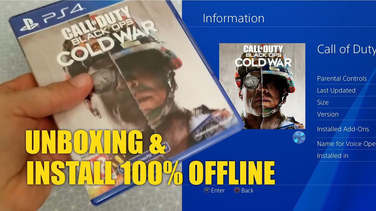 INSTALL OFFLINE : CALL OF DUTY BLACK OPS COLD WAR PS4