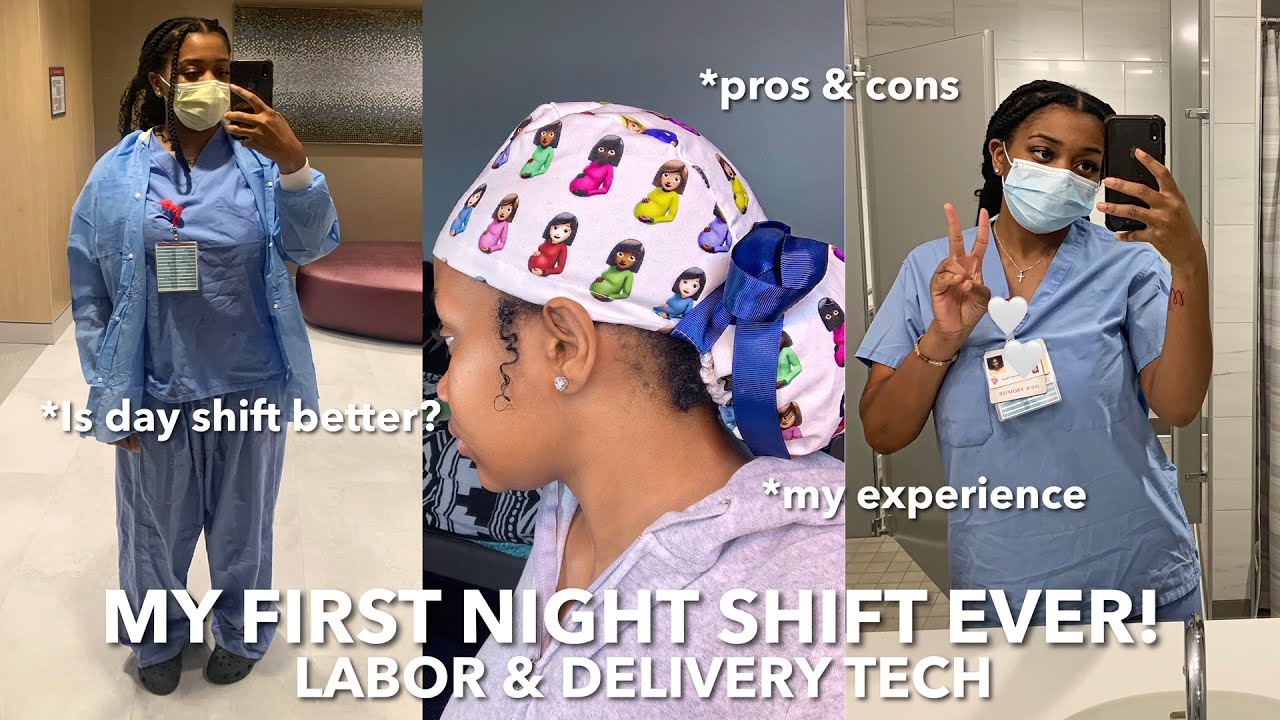 DAY IN THE LIFE OF A LABOR & DELIVERY TECH (PCT) 🤍 *my first night shift job* | Makiya Banks