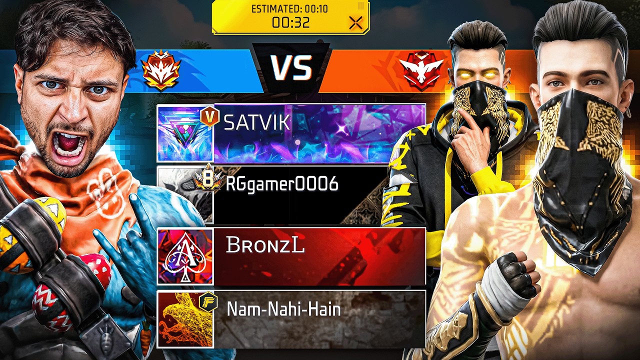 SATVIK & Me VS Angry YouTuber 😱 Matchmaking 🔥