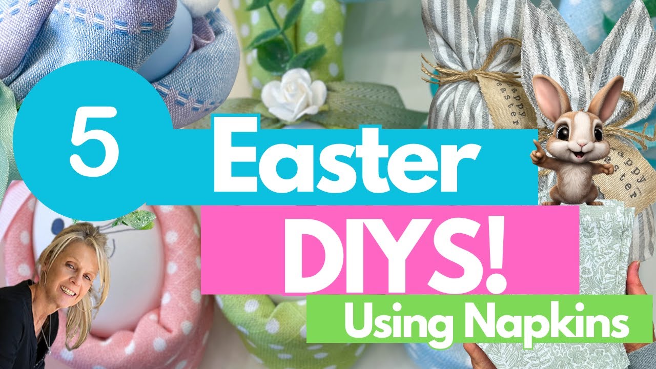 5 *NEW* Amazing Easter & Spring Napkin Diys/Easy Easter Diy Ideas