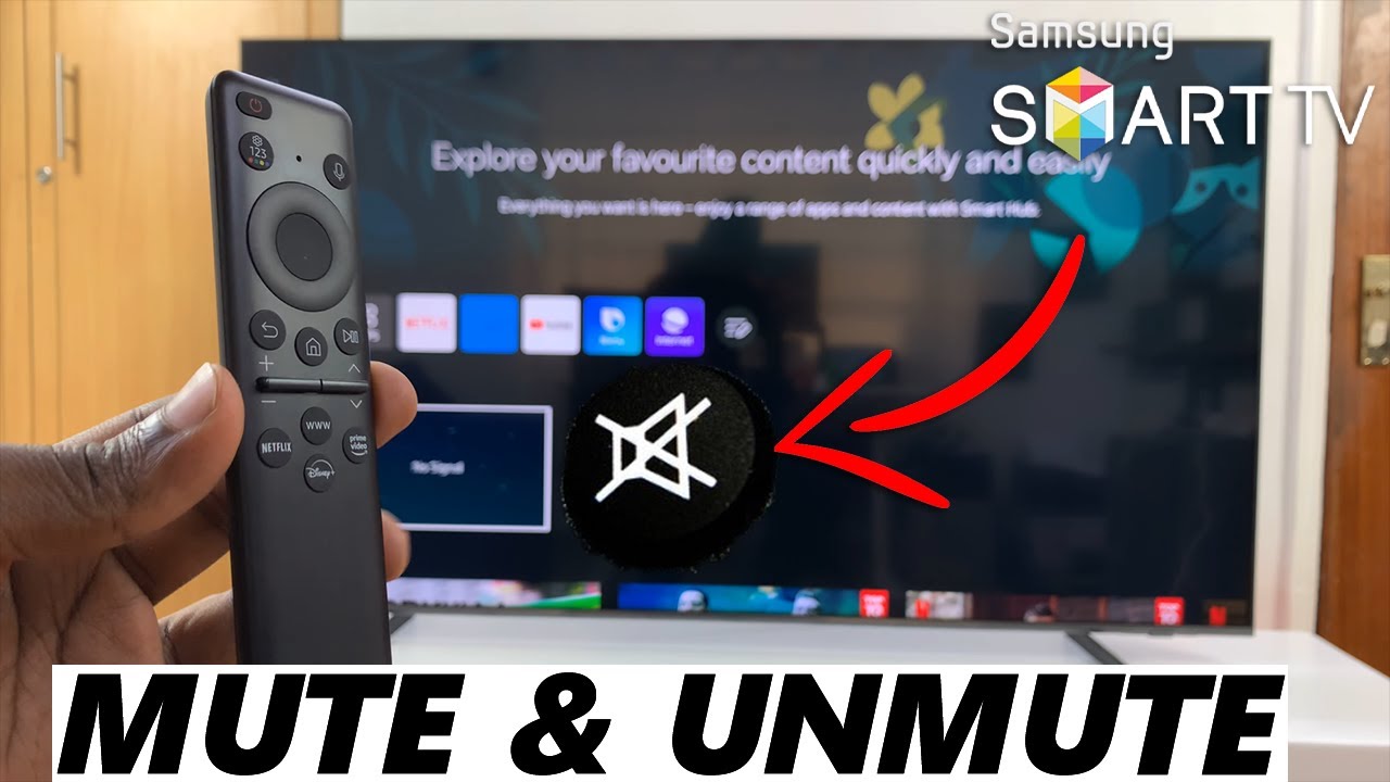 How To Mute / Unmute Samsung Smart TV Using Solar Remote