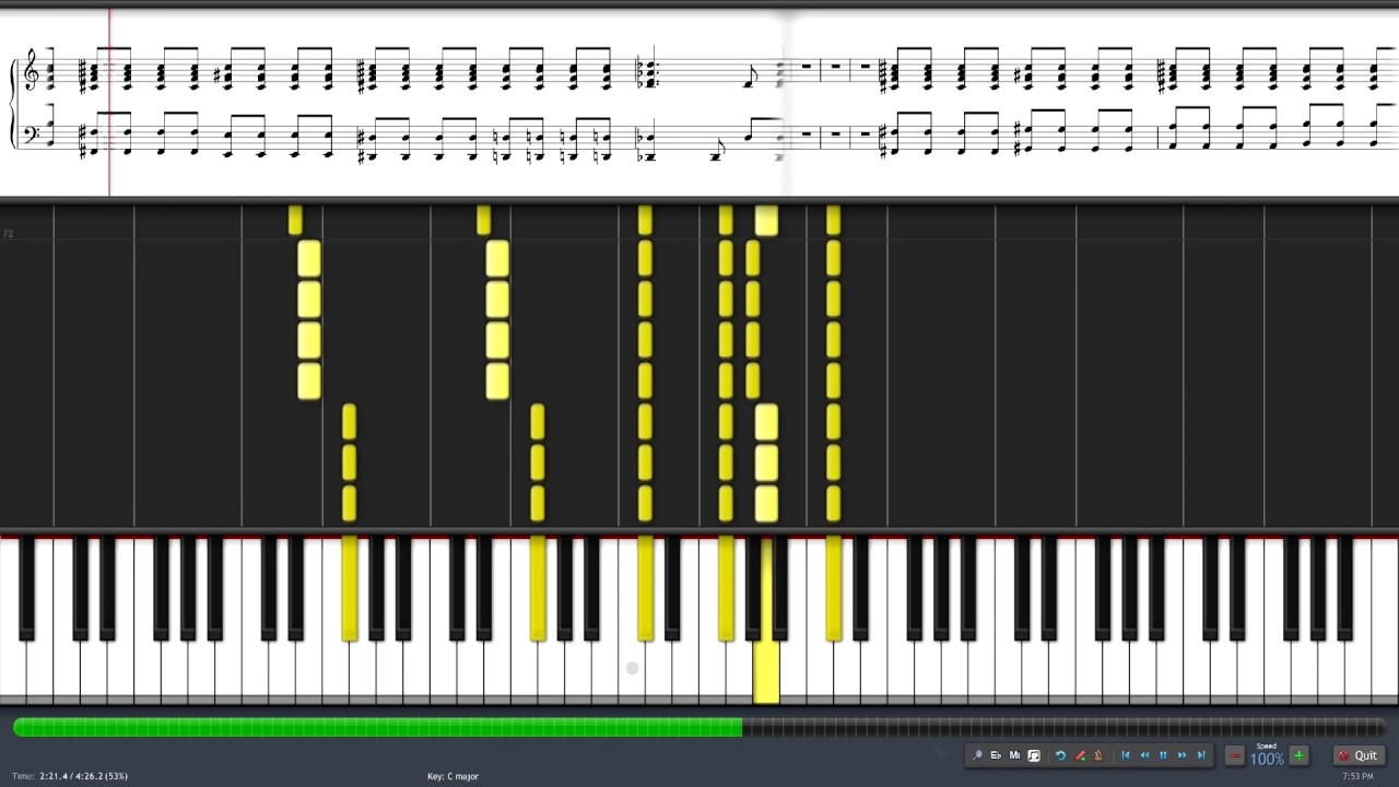 Muse - Cave 2009-2010 Live Piano Version Tutorial