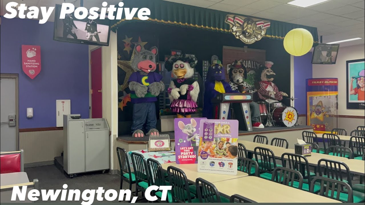Chuck E. Cheese Animatronics - Stay Positive - Newington, Connecticut
