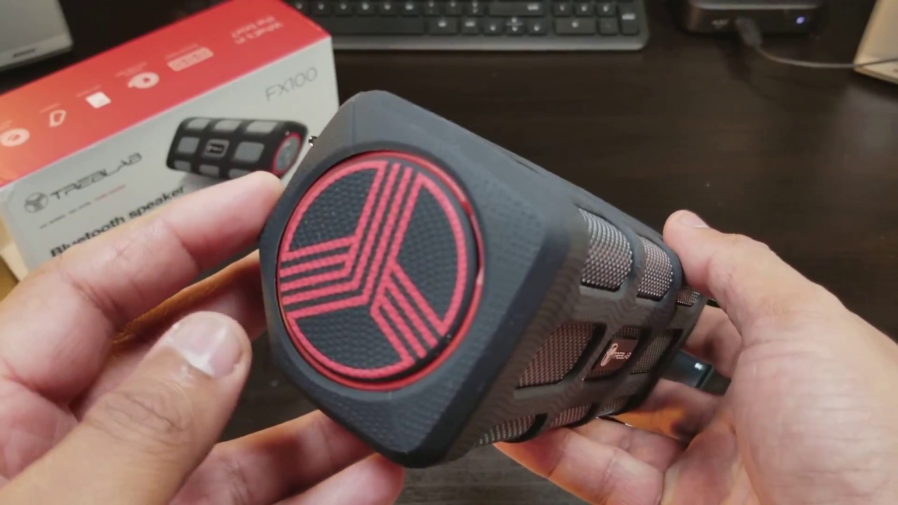 TREBLAB FX100 Portable Bluetooth Speakers Rugged & Water Resistant