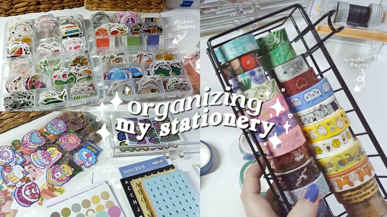(re-)organizing my entire stationery collection ♡