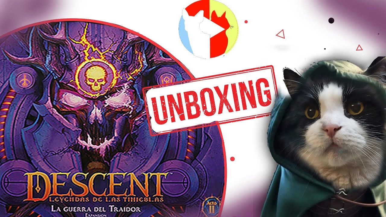Descent Leyendas de las Tinieblas (Acto II) La Guerra del Traidor - Unboxing - Juego de Mesa