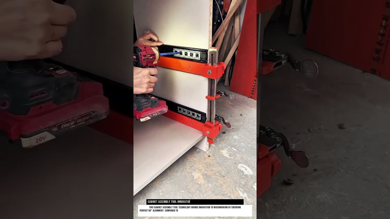 Cabinet Assembly Tool Innovation with Precision Technology in Workshop