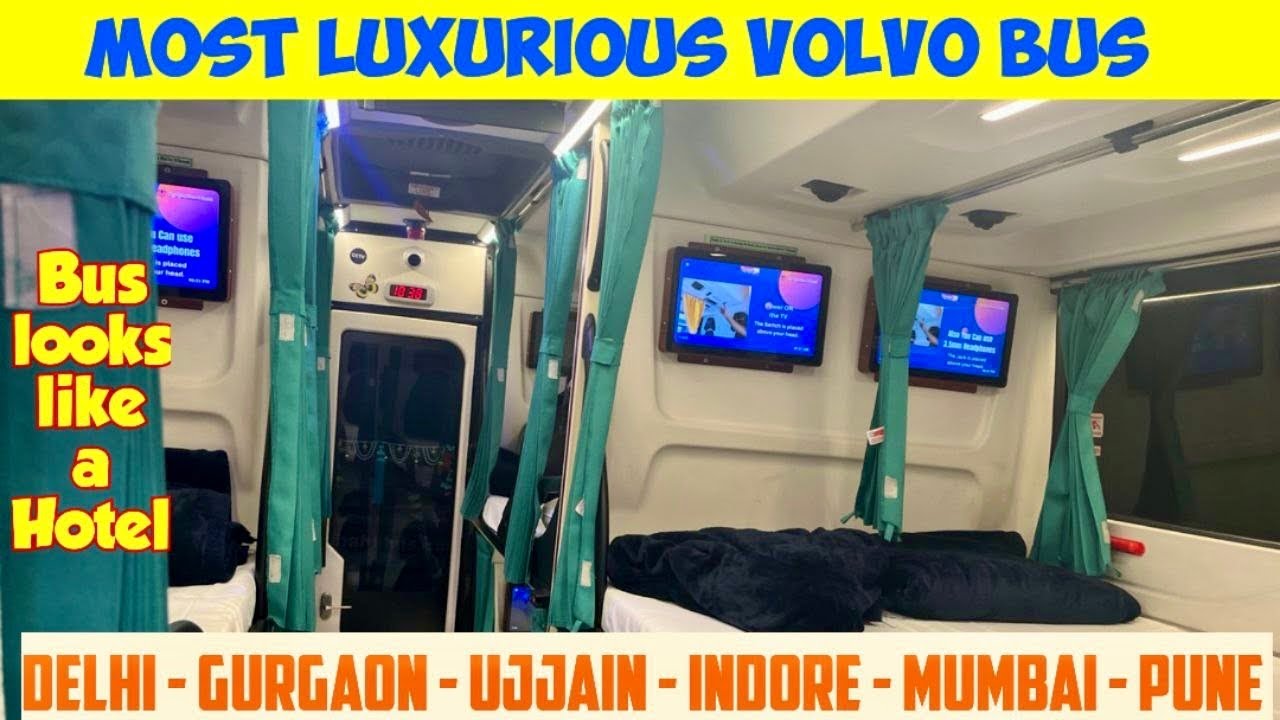 Super Deluxe Luxury Raj Ratan Volvo Bus | Hotel भी Fail हैं इस Bus के आगे | Delhi/Gurgaon to Ujjain