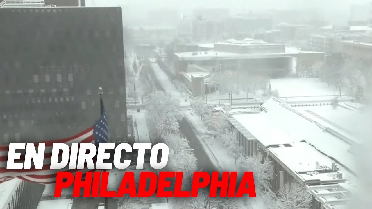 EN DIRECTO I Fuertes nevadas en Filadelfia, Pensilvania, en vivo