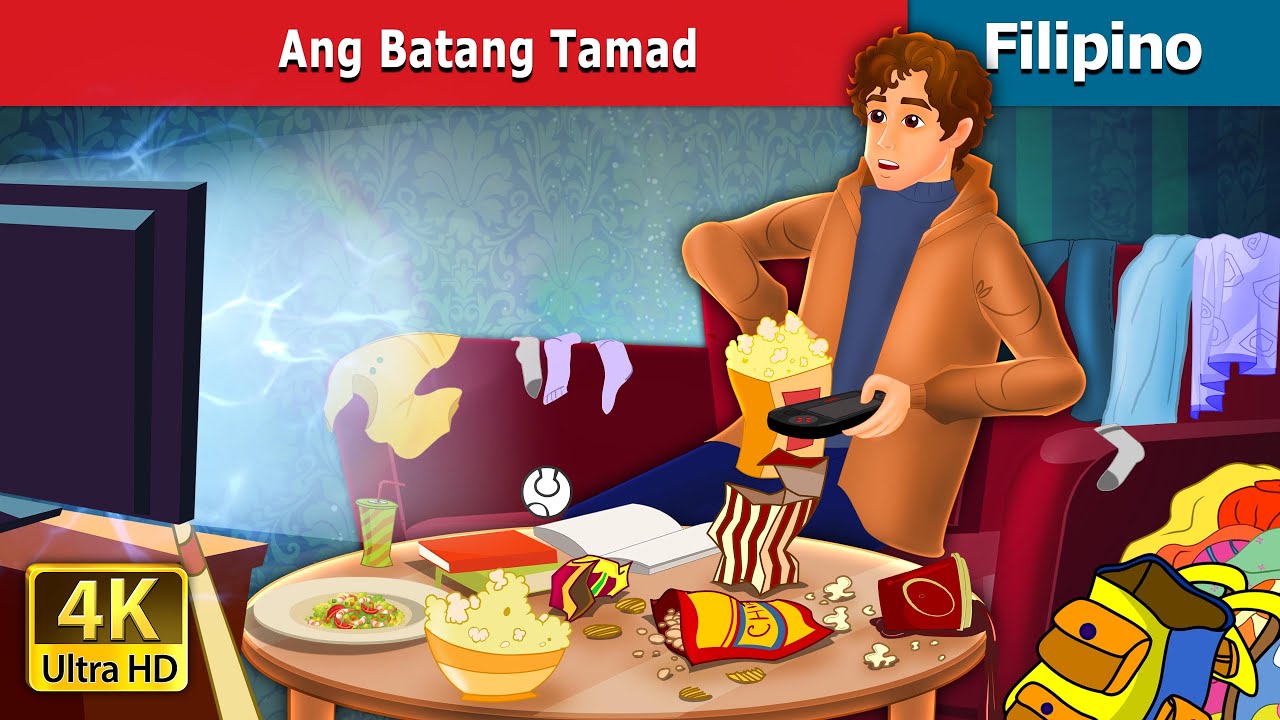 Ang Batong Tamad | The Lazy Boy in Filipino | @FilipinoFairyTales