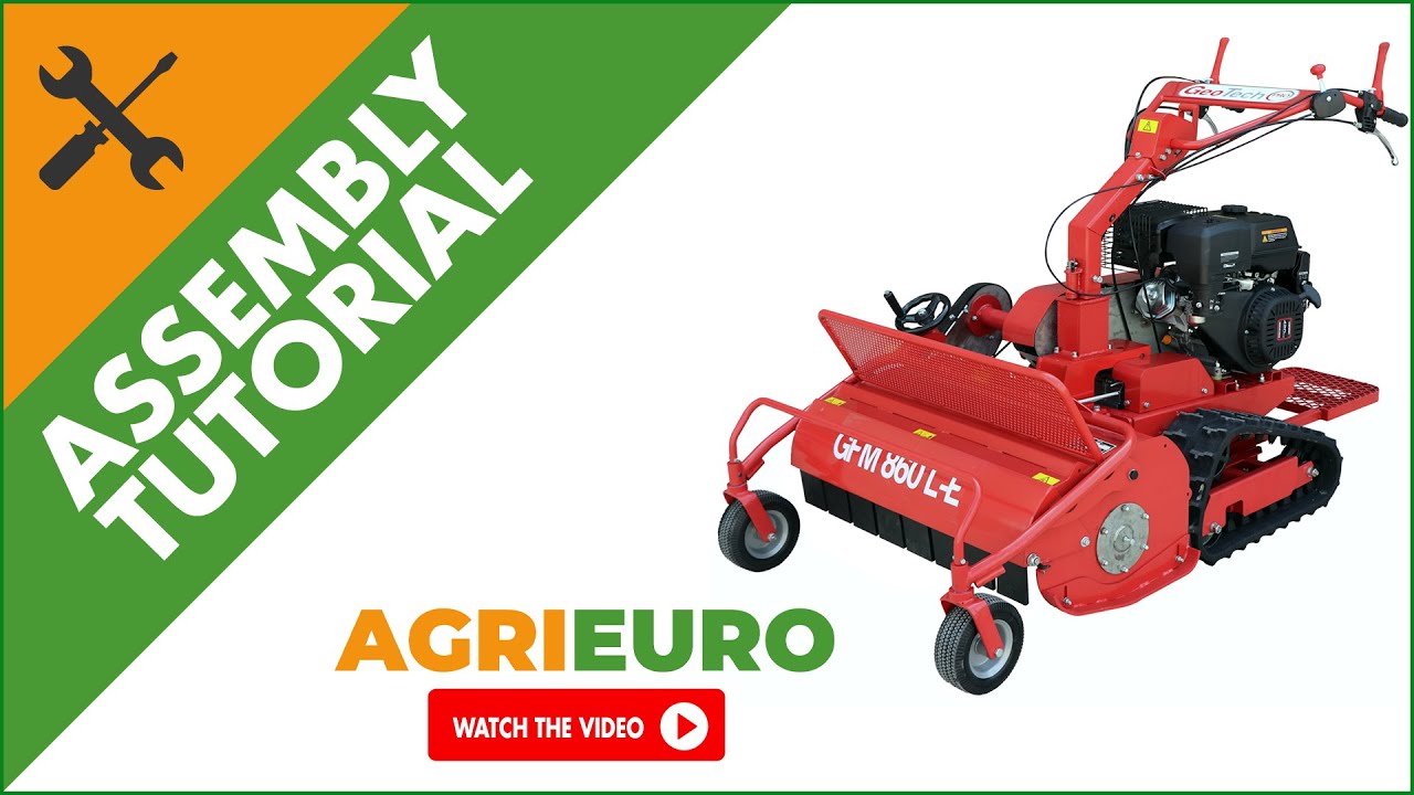 GeoTech-Pro GFM 860 Self-propelled Rough Cut Mower with Hammer Blades - Assembly tutorial