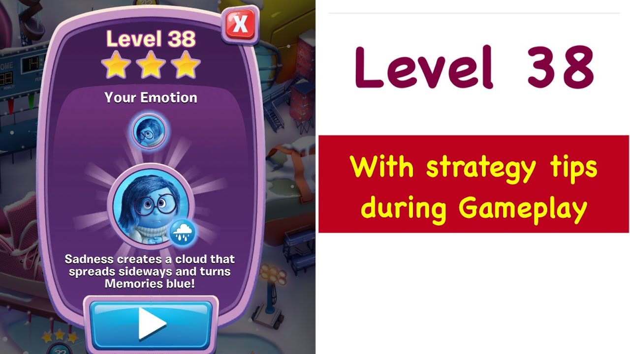 Inside Out Thought Bubbles Level 38 Tips and Strategy Walkthrough