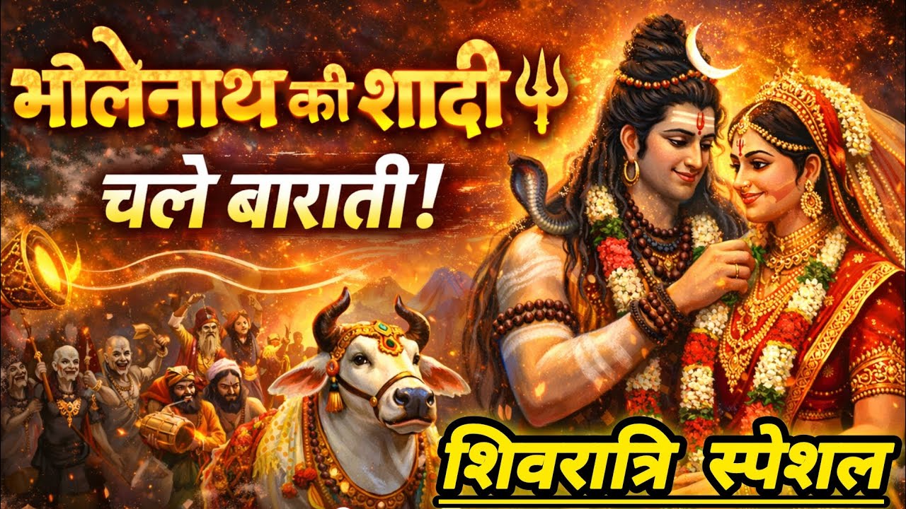 भोलेनाथ की शादी चले बाराती!🔱 | Bholenath Ki Shadi | Shivratri Special Bhajan 2026 | Shiv Ki Barat |