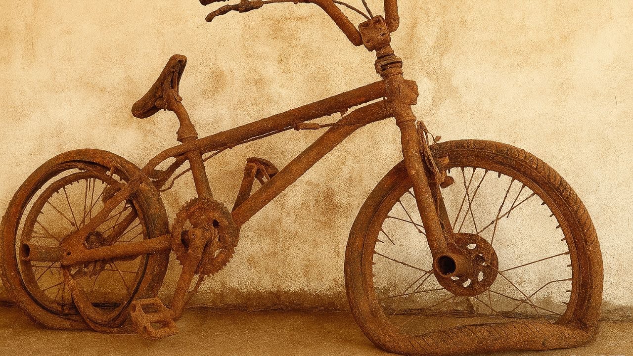 Restoration Old Rusty Abandoned BMX Bike for my son - Complete Process