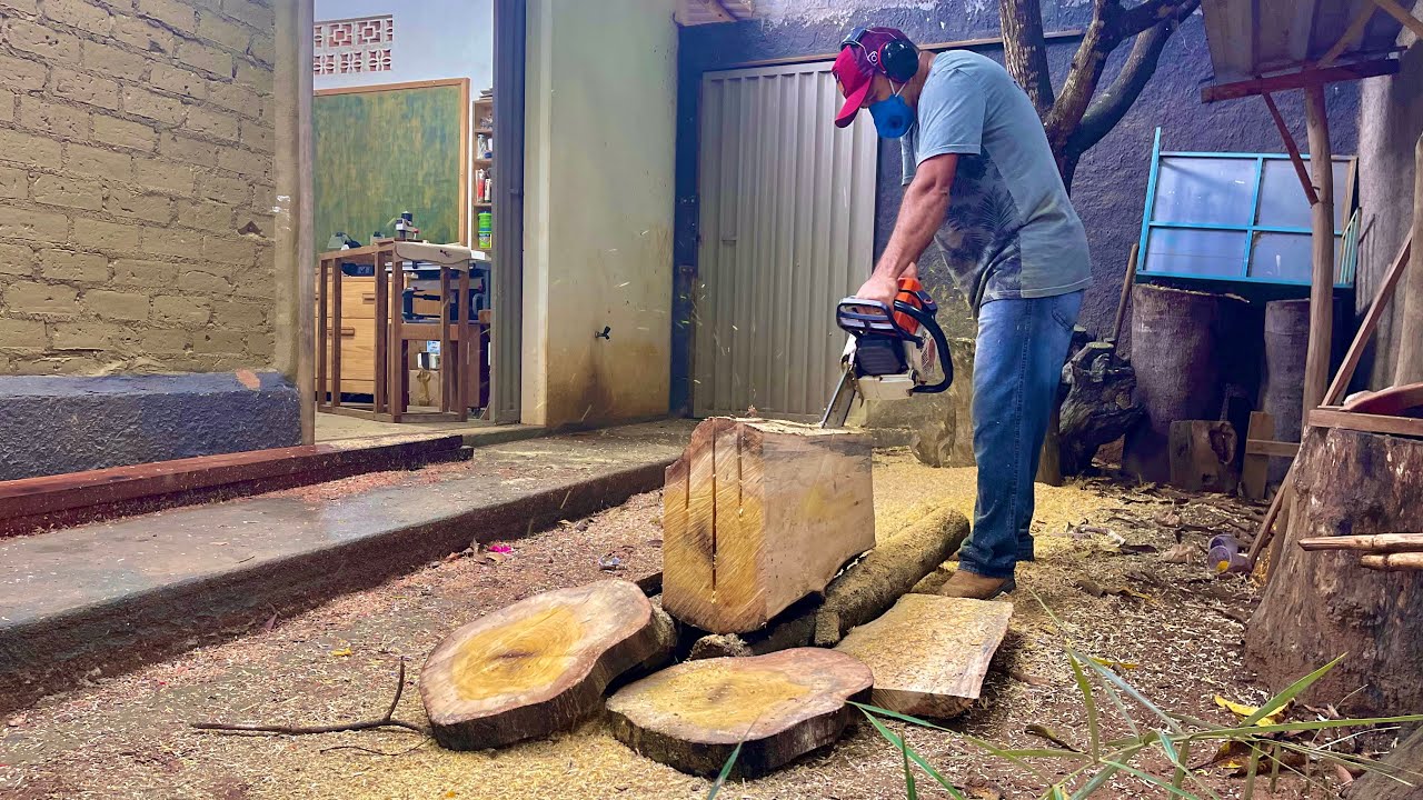 Ele Fez uma Lindíssima Peça com a Incrível Madeira de Jaca - Exclusive Piece with Jackfruit Wood