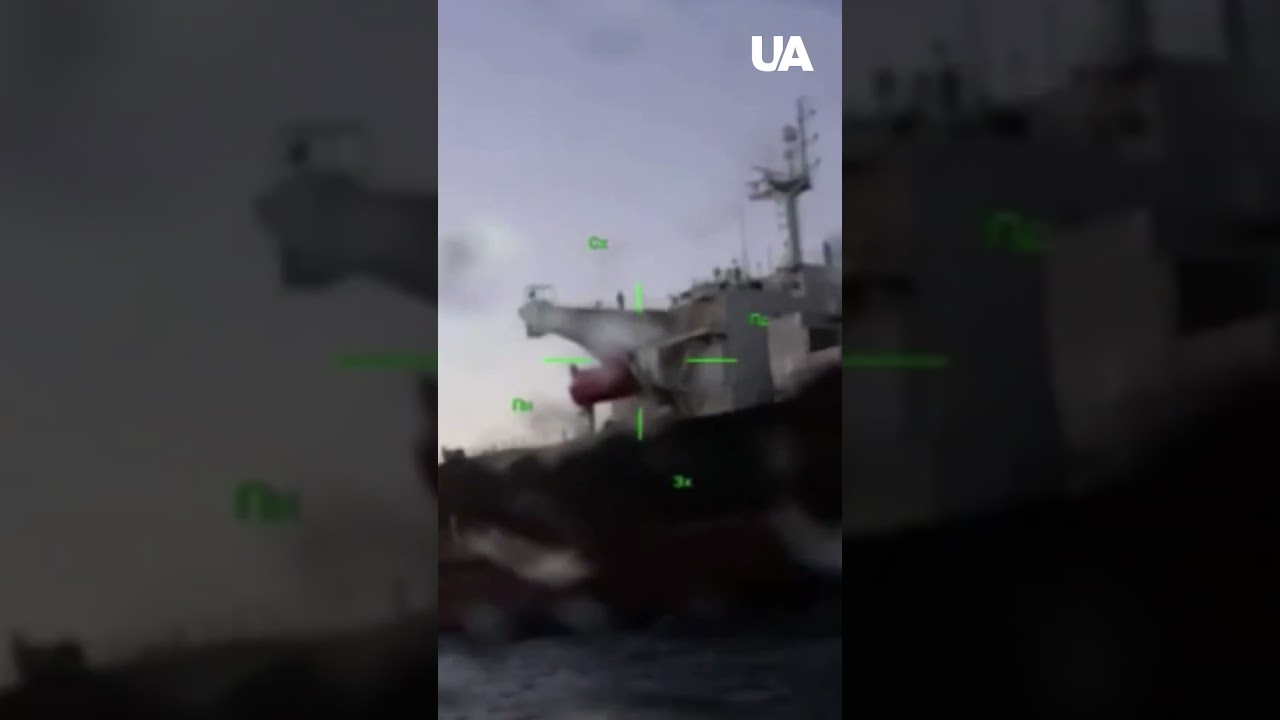 Ukrainian &ldquo;Mamay&rdquo; drones TURNED HELL loose on Russia&rsquo;s SHADOW FLEET tankers! #shorts