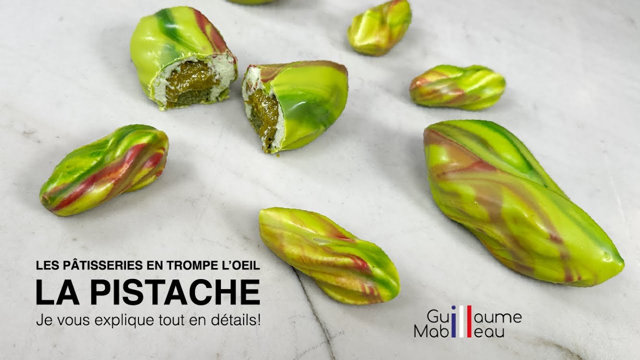 TROMPE L'OEIL PISTACHE !! La recette complète par Guillaume MABILLEAU MOF Pâtissier