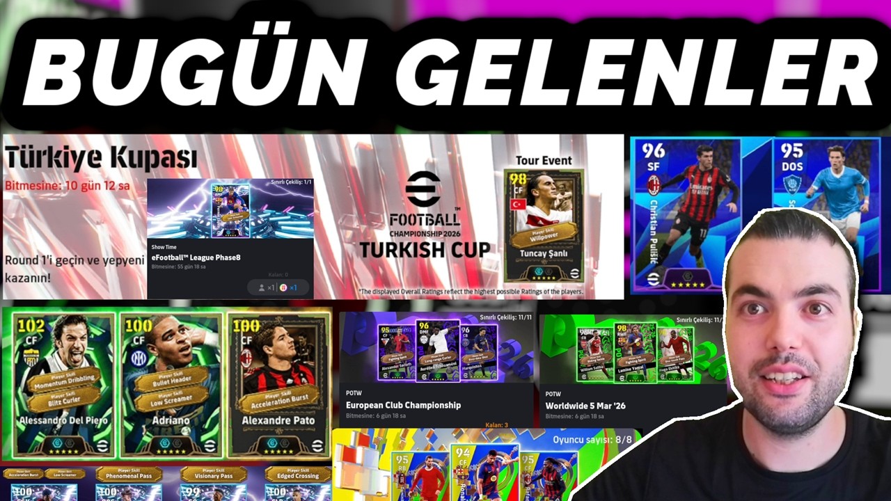 BEDAVA EPİC TUNCAY ŞANLI🔥BUGÜN GELENLER | KAMPANYALAR | PAKETLER (eFootball 2026 Mobile)