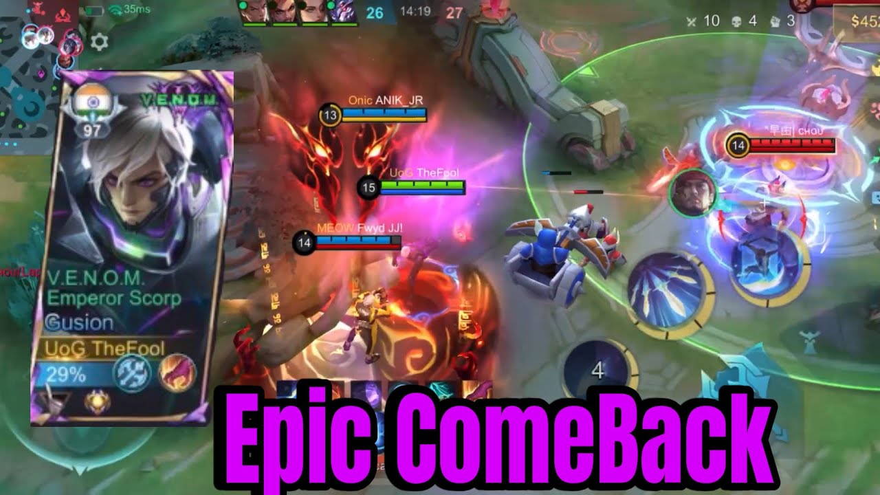 Enemy Too Aggressive Early Biggest ComeBack You’ll See🤯|| #MLBB #mobilelegendsbangbang #gusion