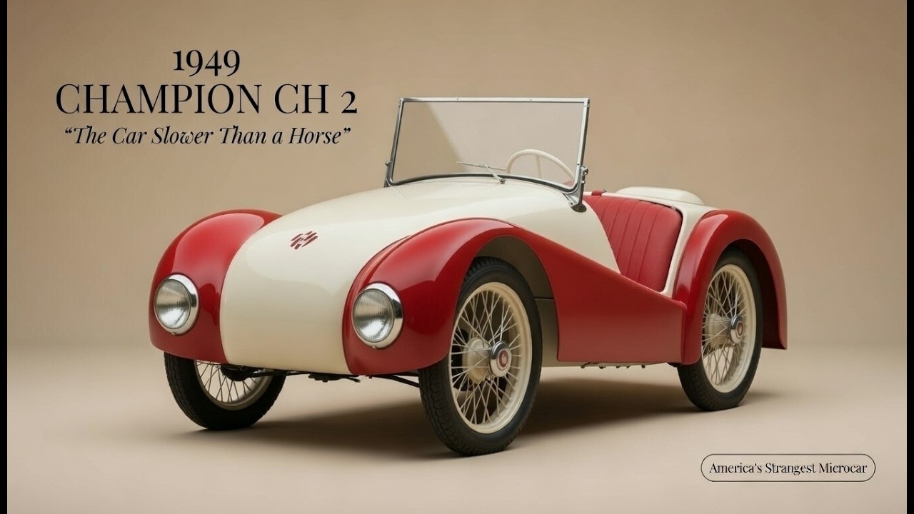 The Hilarious History of the 1949 Champion CH 2 | The Weirdest Microcar Ever Made!