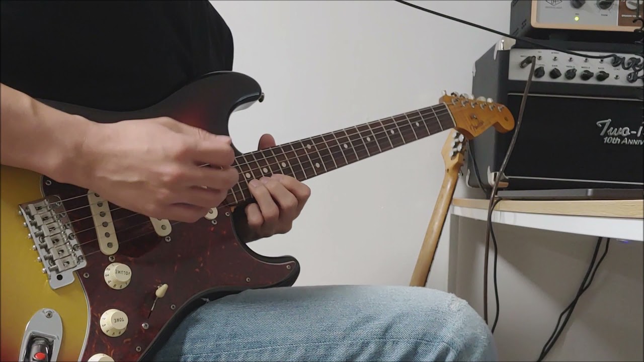 John Mayer - Slow dancing in a burning room guitar outro solo cover! (LA live, Where the light is)