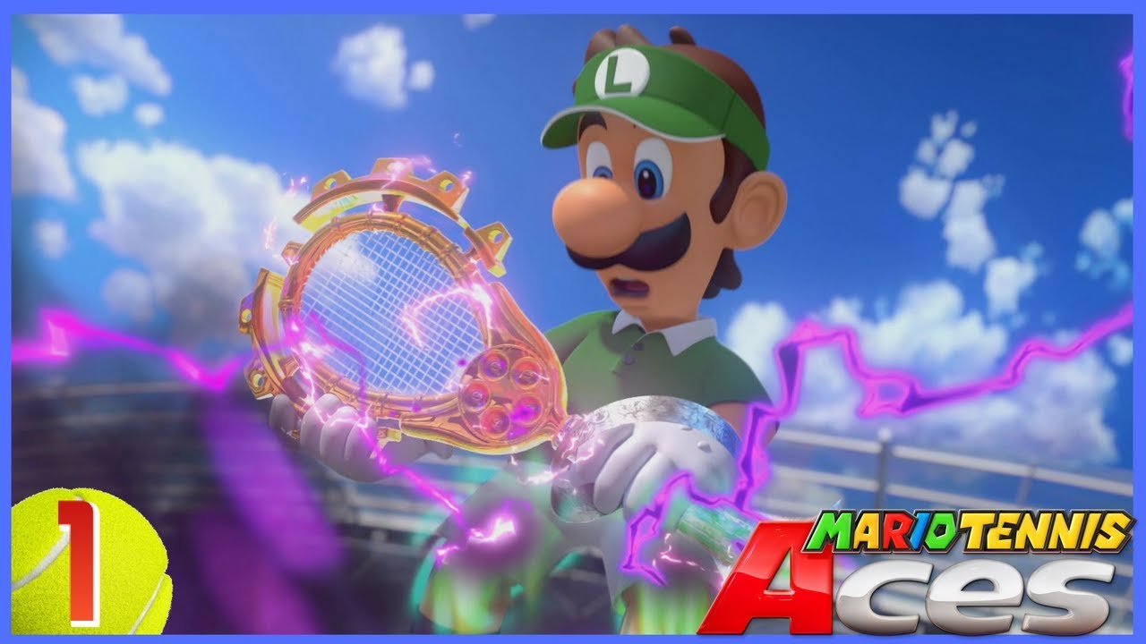 Mario Tennis Aces 100% Walkthrough 01 (Intro & Bask Ruins)