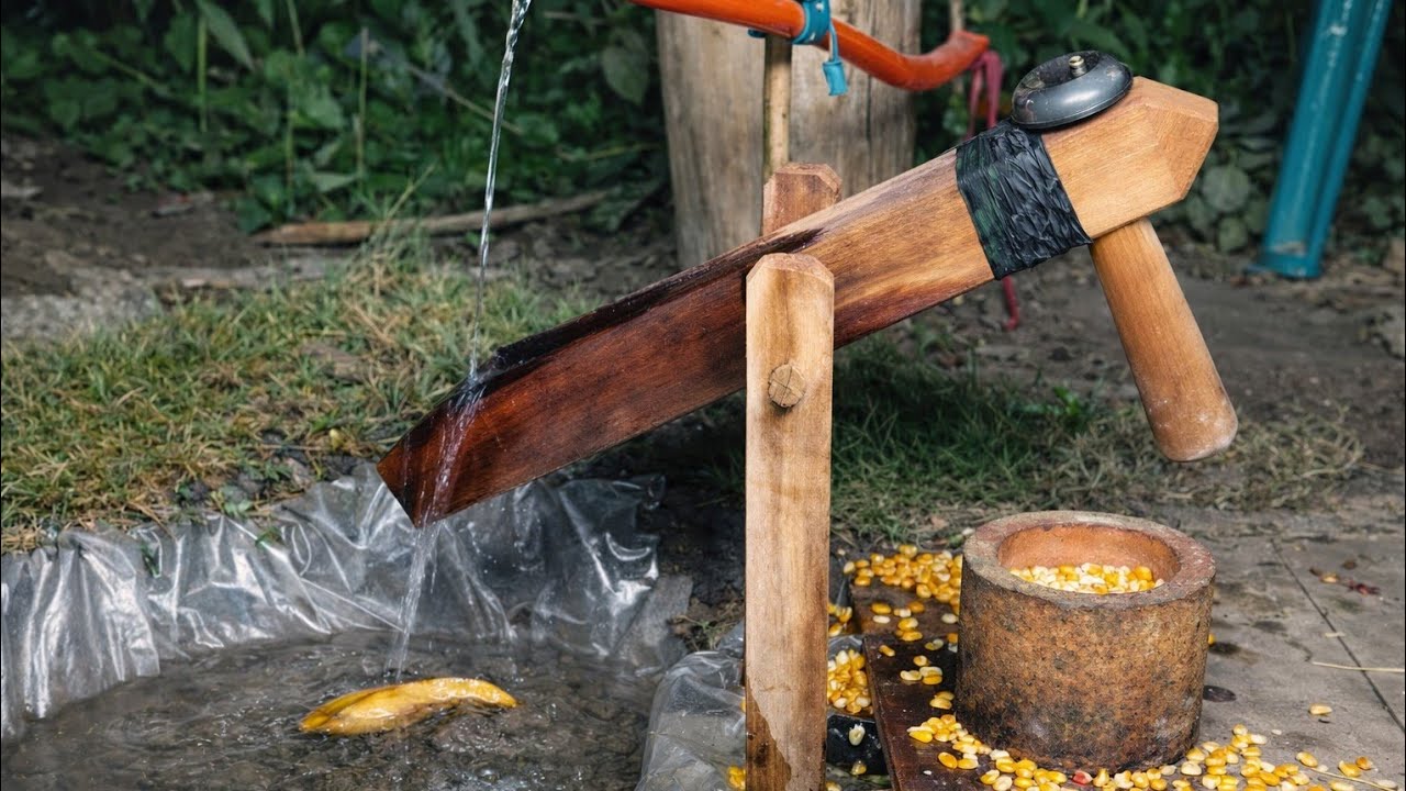 motorized water-powered corn mill - part 26