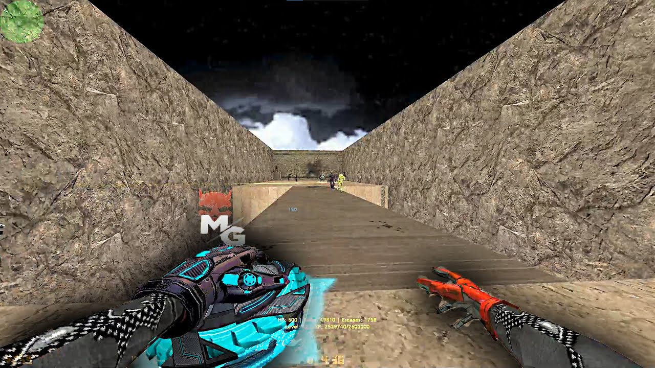 CS 1.6 Zombie Escape Gameplay MGHARBA GAMING | StarChaseAR | ze_dust_escape_remake_dpfix