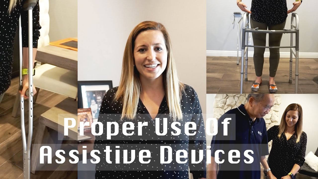 How To Use Assistive Devices (Cane, Walker, Wheelchair, Crutches)