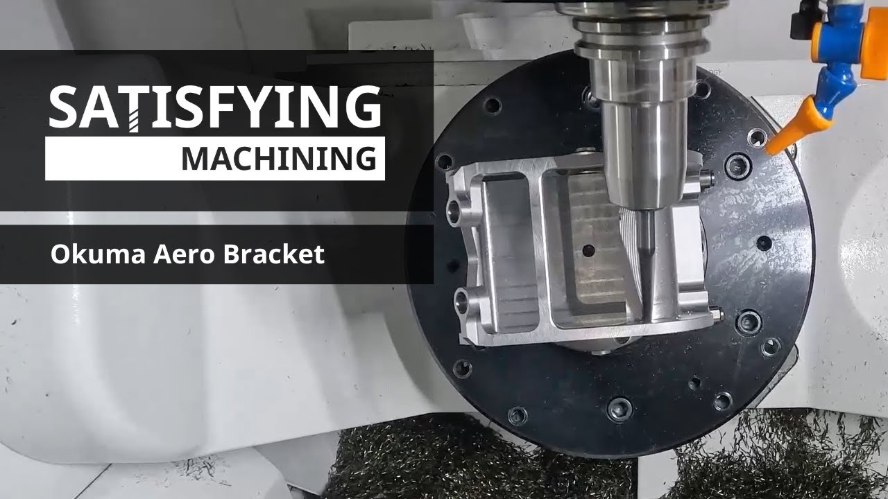 5-Axis Aerospace Bracket Machining on Okuma M460V-5AX