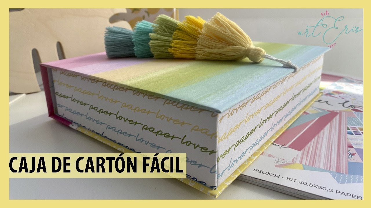 Como hacer una caja 🤔TUTORIAL  FÁCIL - DIY cartonaje - ✂️