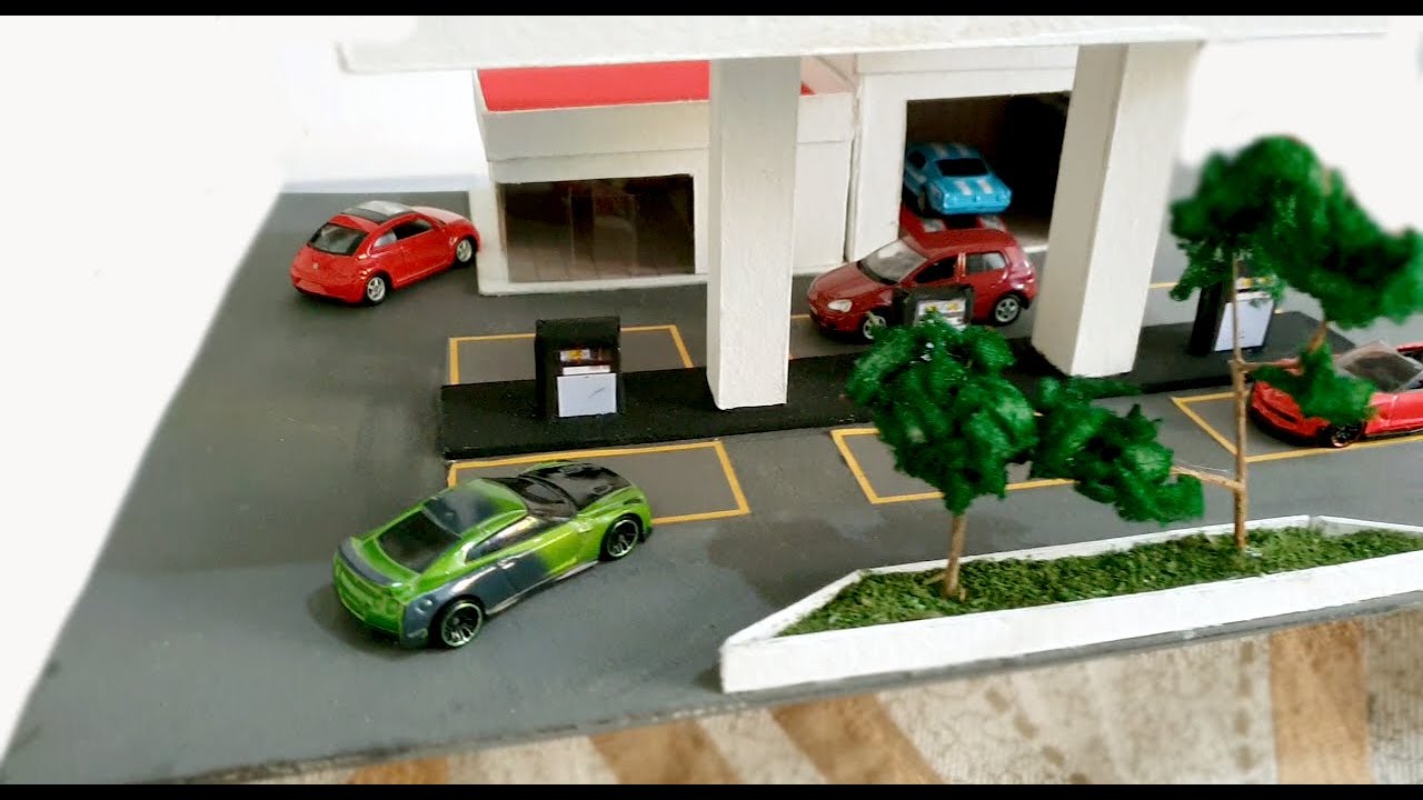 DIORAMA  POSTO DE GASOLINA
