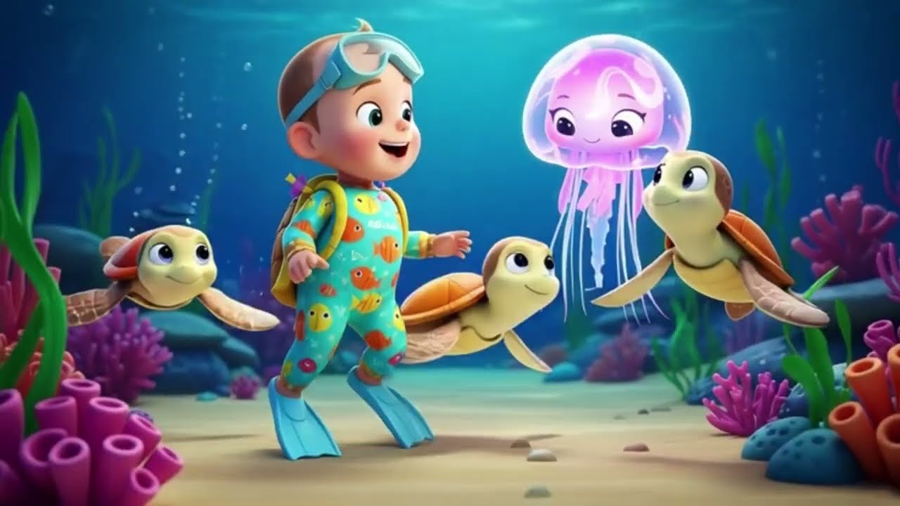 Jellyfish Glow Do Do Do 🪼✨ | Ocean Song for Kids | Baby Shark Style