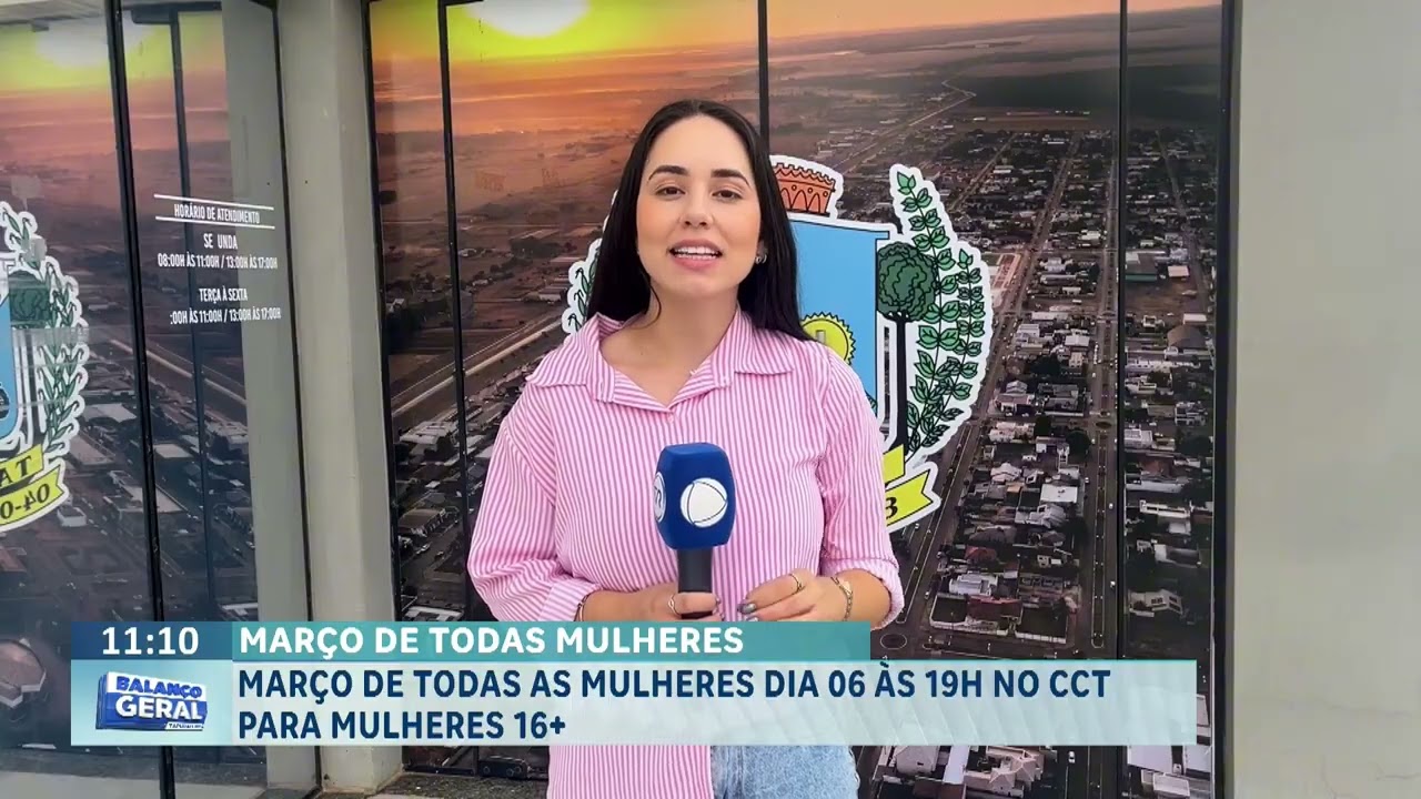 Março de todas as mulheres dia 06 ás 19h no CCT para mulheres 16+.