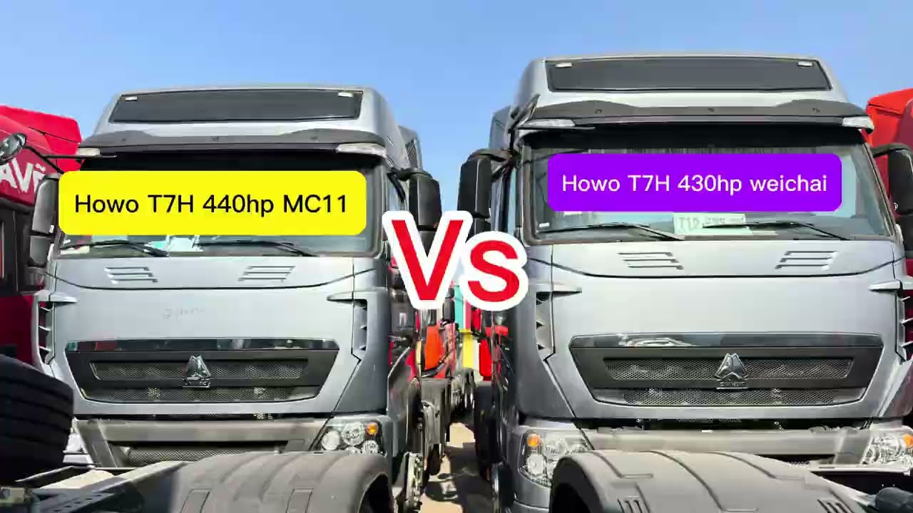 So sánh xe howo T7H 440HP MÁY MC11 VỚI xe Howo 430hp máy weichai những điểm mạnh riêng.
