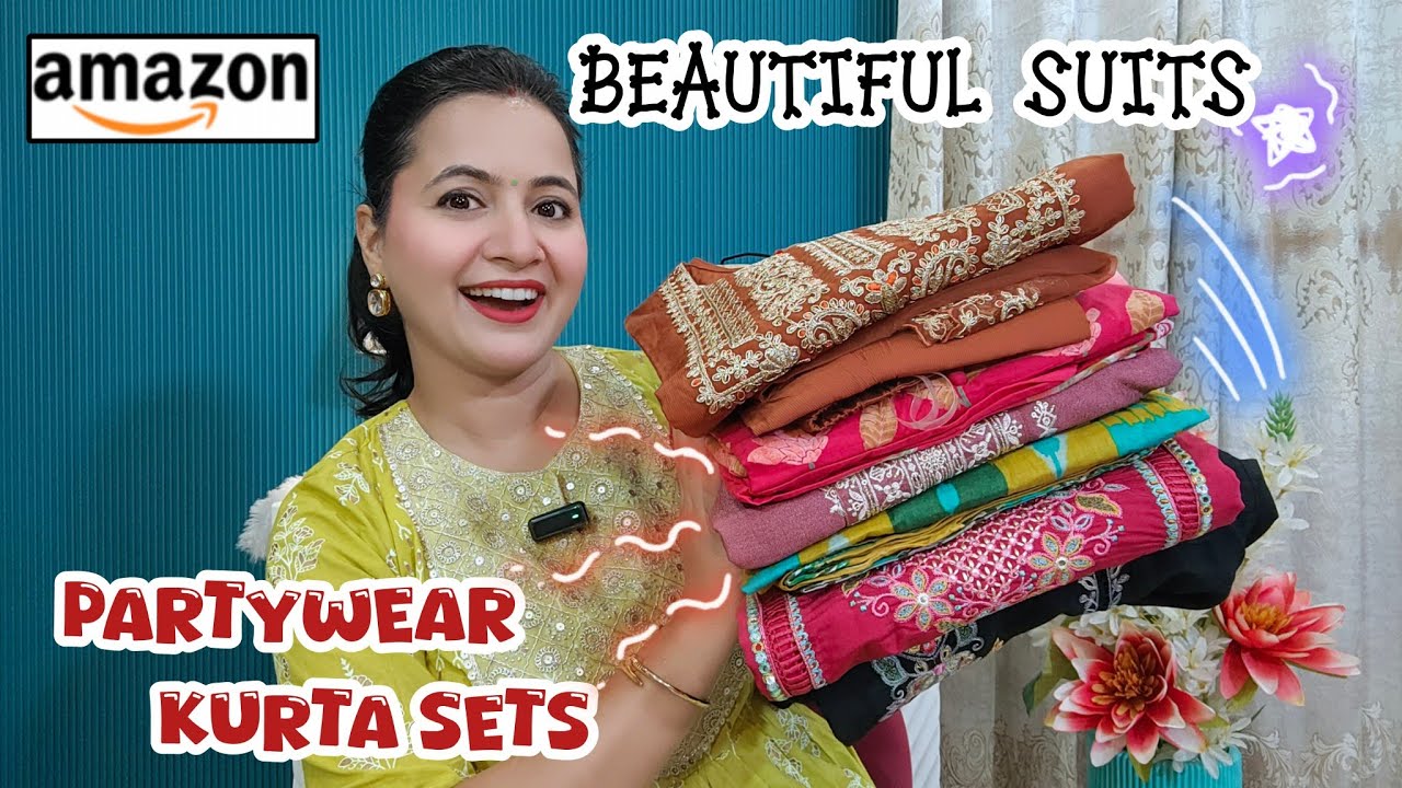 Amazon Partywear Kurta Sets | Amazon Kurta Sets Haul | Neema's Corner